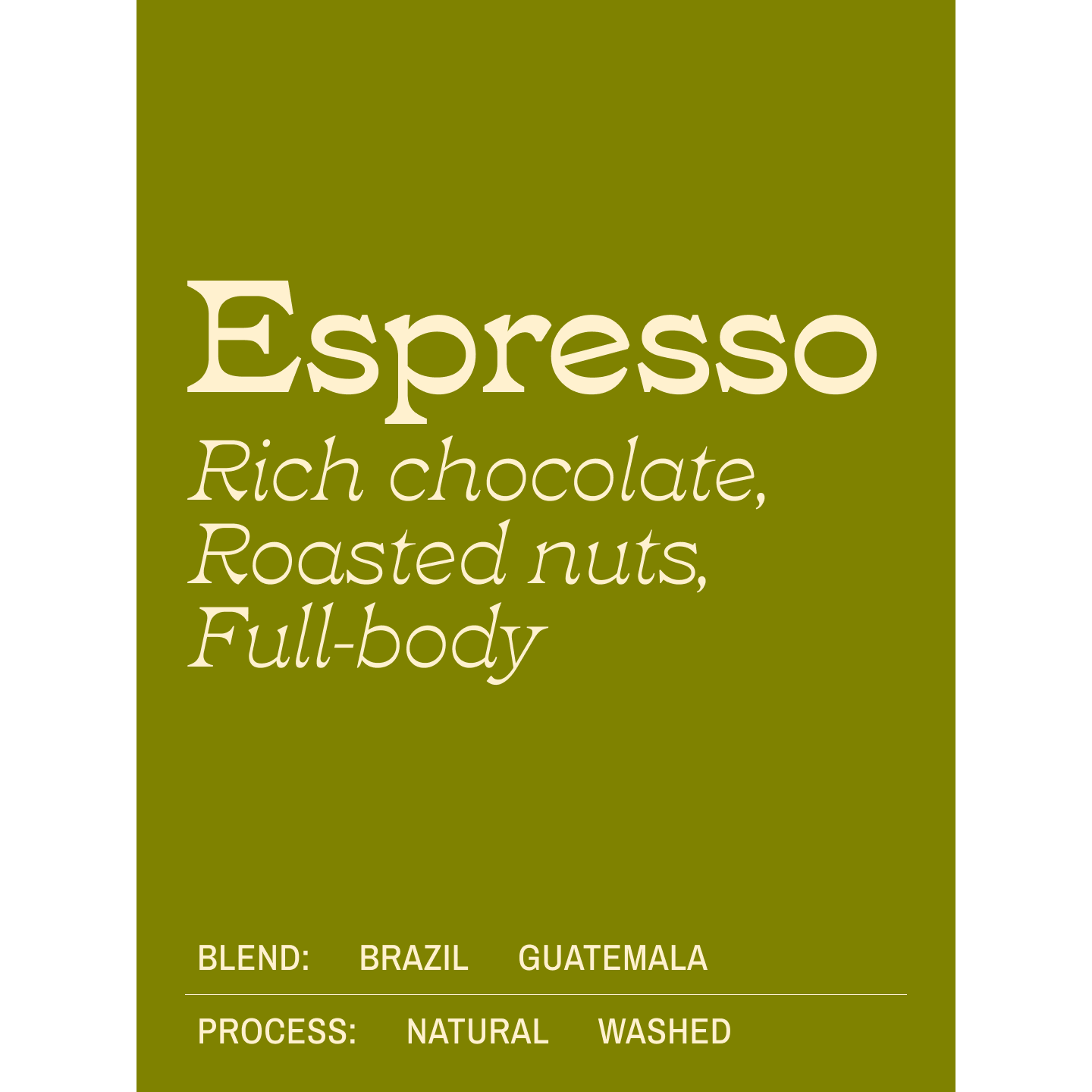 Espresso Signature Coffee